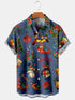 Men's Christmas Funny Graphic Short Sleeve Hawaiian Shirt
